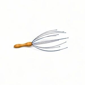 Metal Head Message Scratcher With Wooden Handle